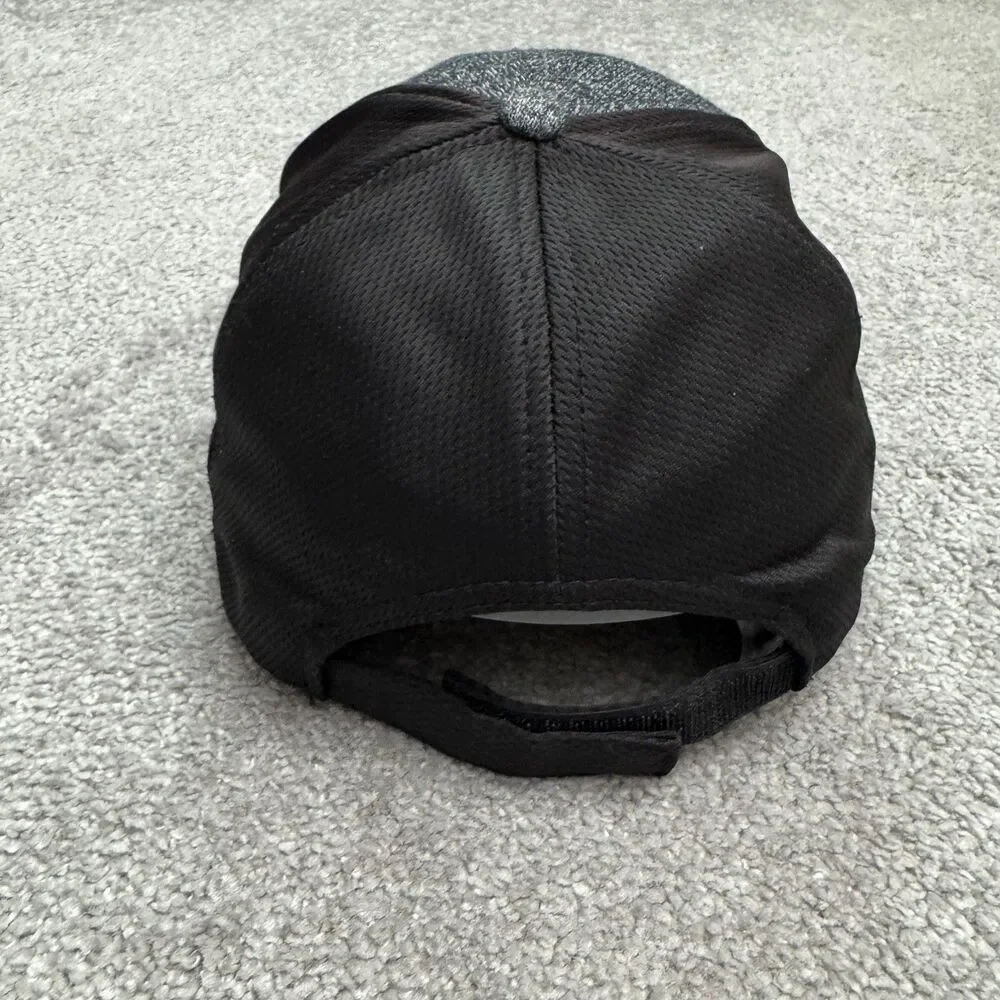 Quake City USA Field Hockey Cap Hat Womens OSFA Gray Black Strapback Performance